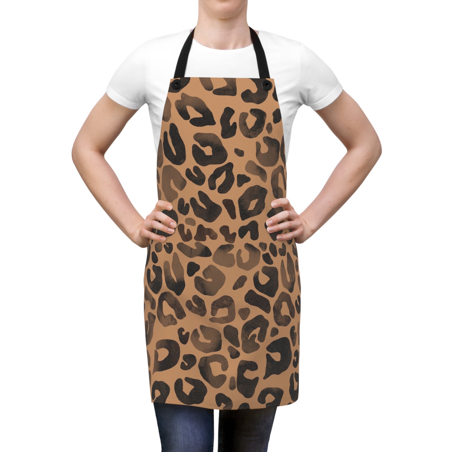 Stylish Leopard Print Apron | Perfect for Cooking, Baking, Gifts, Kitchen Decor, BBQs, and Animal Lovers