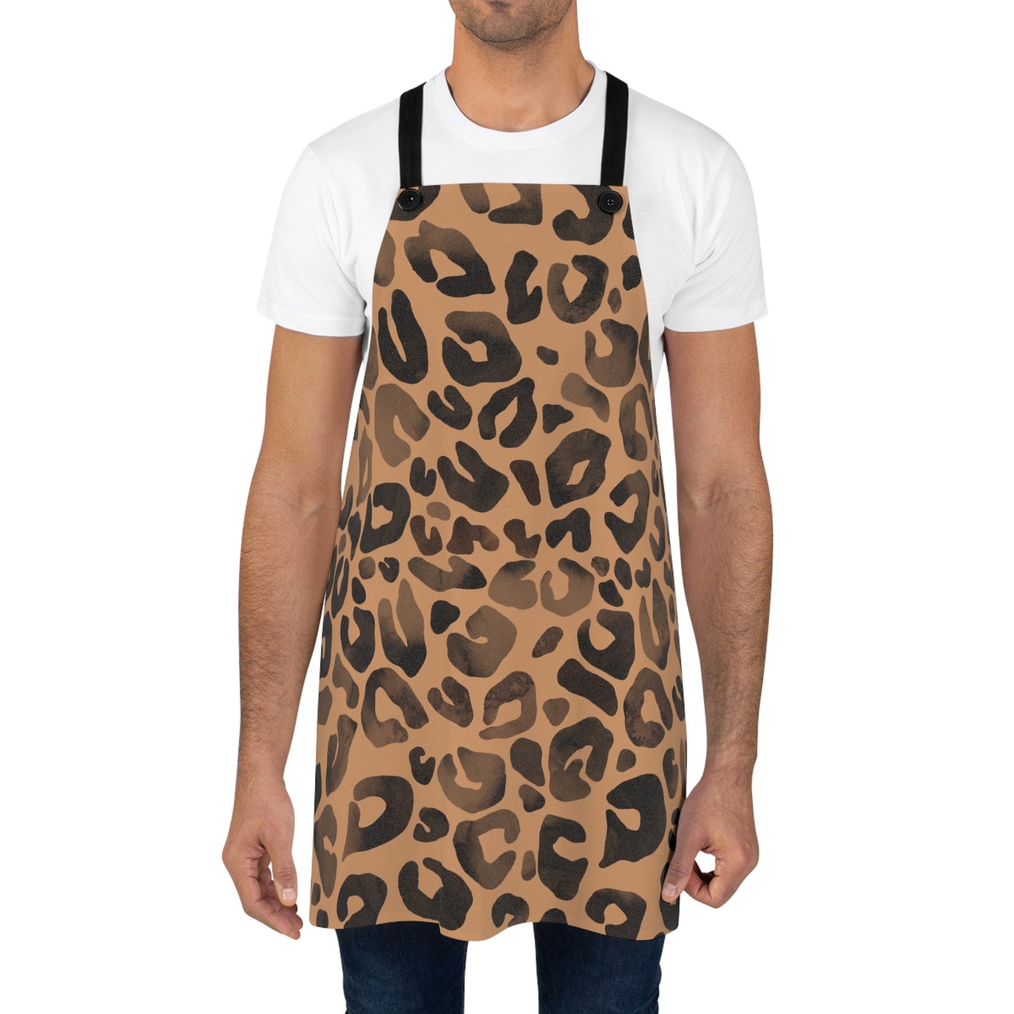 Stylish Leopard Print Apron | Perfect for Cooking, Baking, Gifts, Kitchen Decor, BBQs, and Animal Lovers