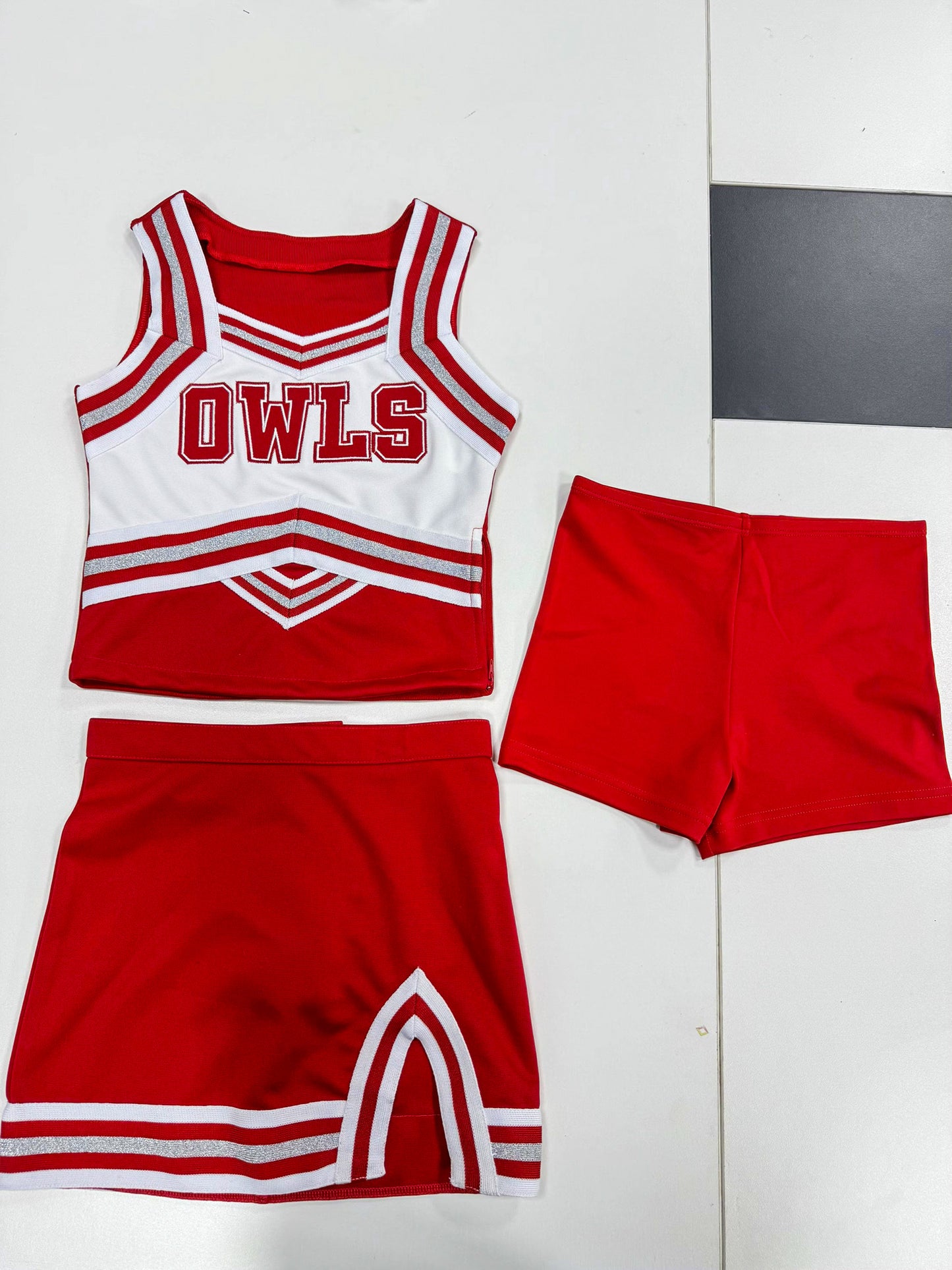Silverton Owls 2 Piece Cheer Uniform NO OWL MASCOT ON BACK (Copy)