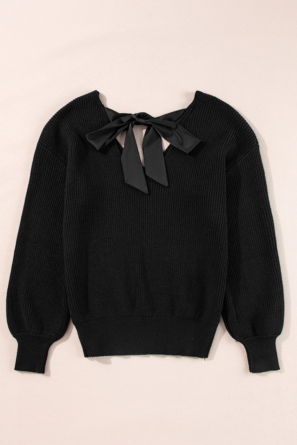 Back Bow Sweater Top