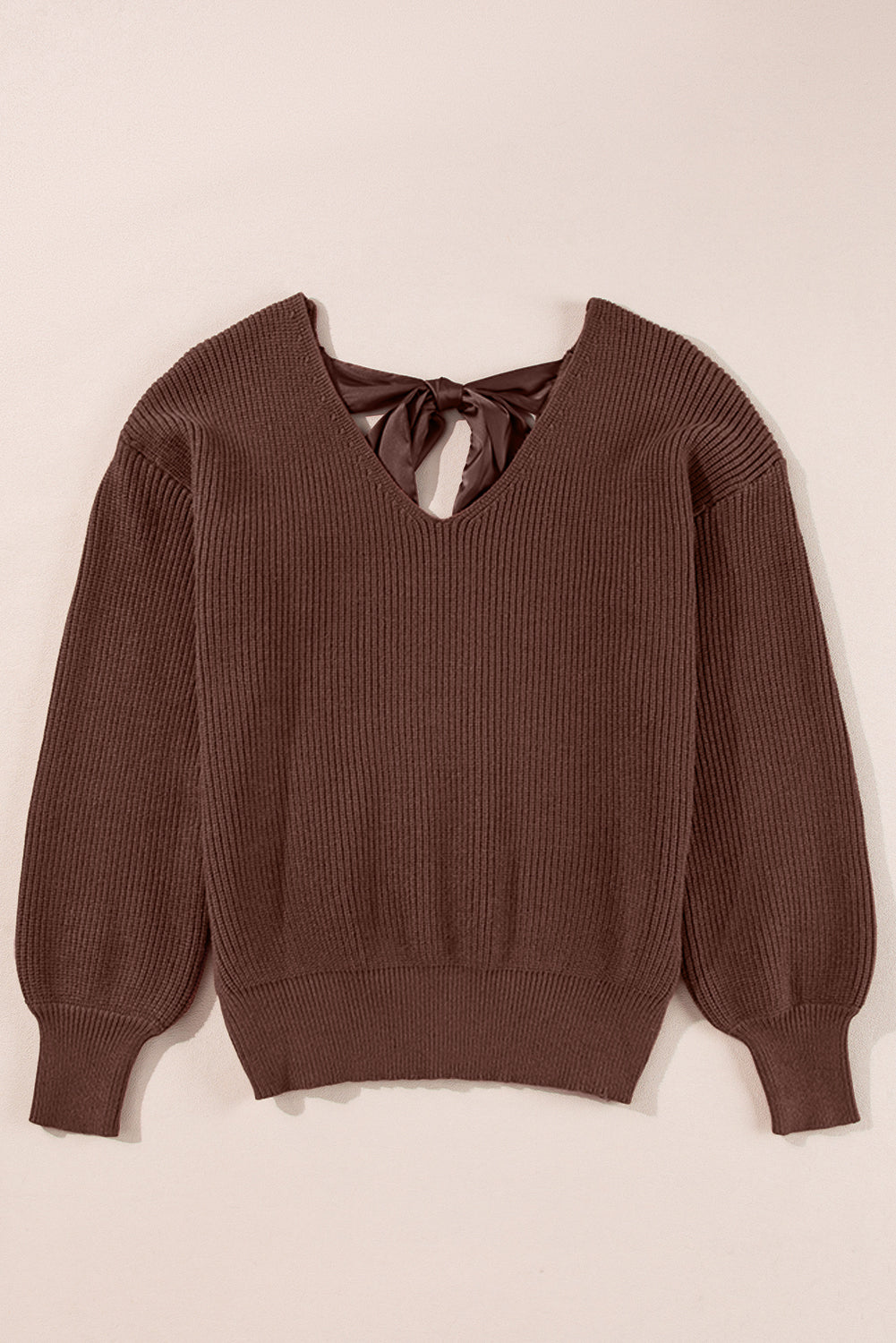 Back Bow Sweater Top