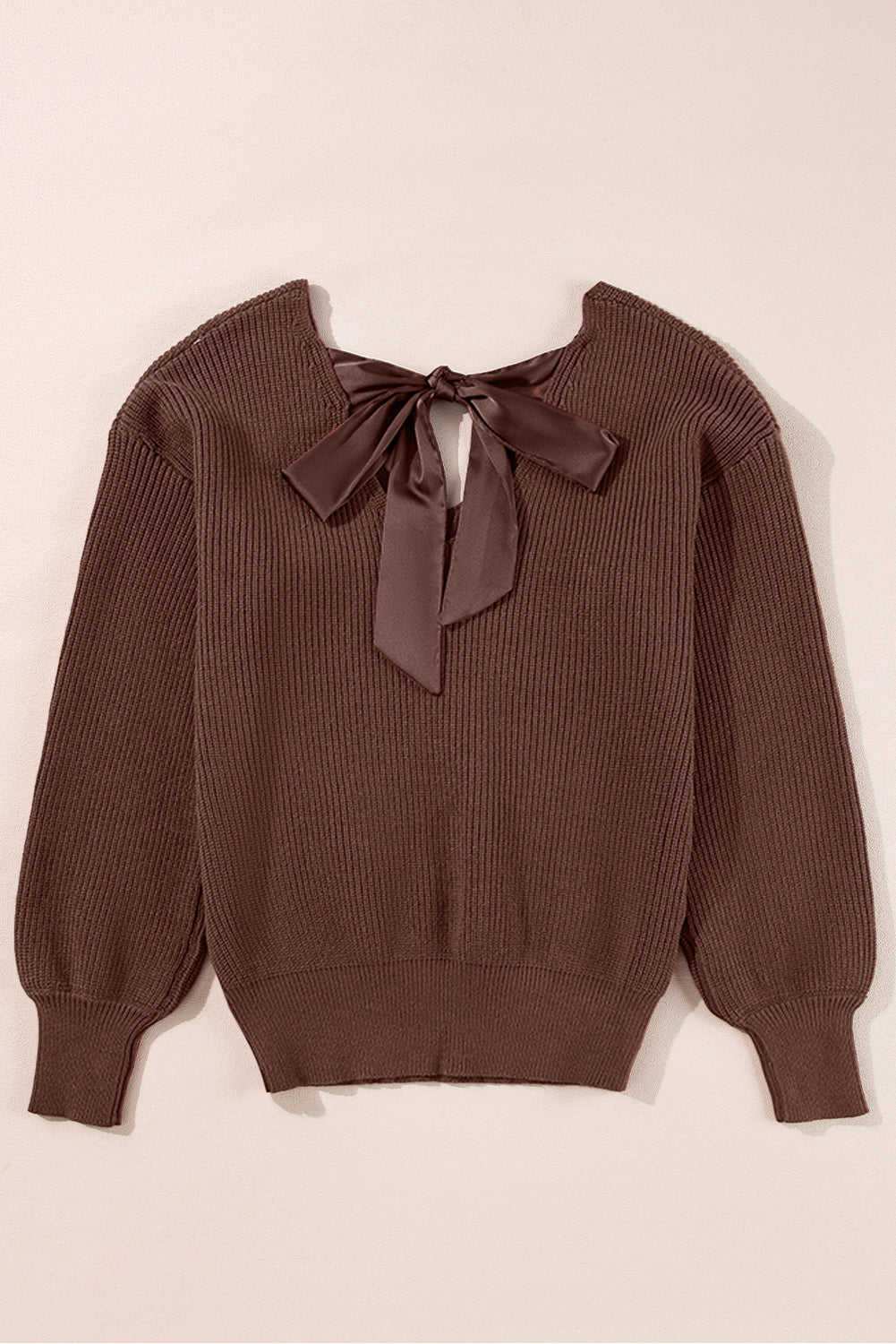 Back Bow Sweater Top