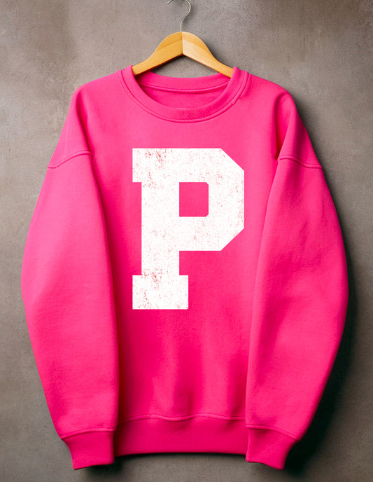 P is for Pink Sweatshirt