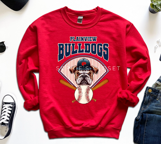 Baseball Vintage Bulldog Sweater