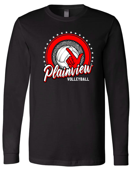 Plainview Guns up Volleyball Player shirts
