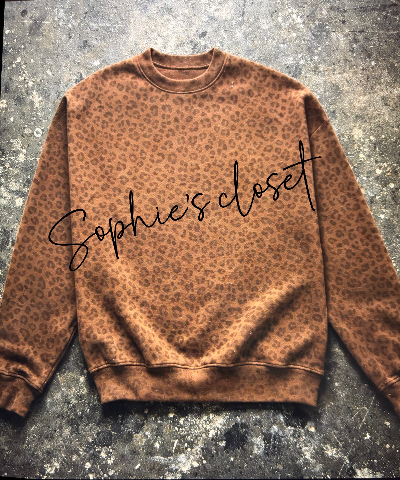 Cotton Leopard Crewneck